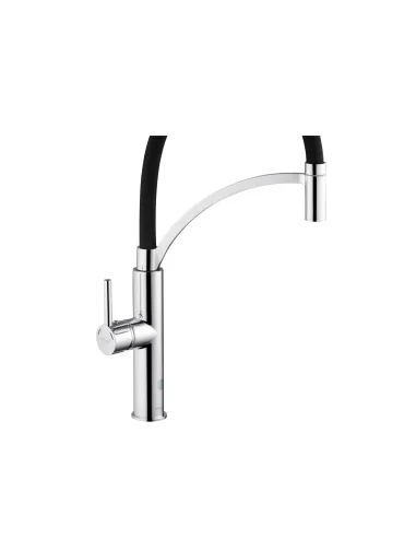 Смеситель для кухни Kroner KRP Ersel - C03900BLK, с гибким изливом