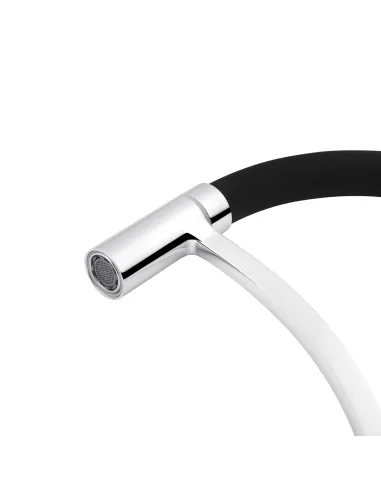 Змішувач для кухні Kroner KRP Ersel - C03900BLK, з гнучким виливом