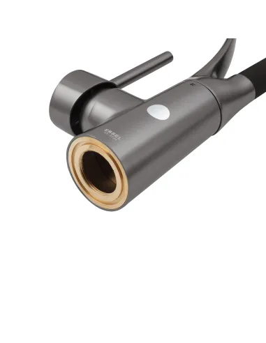 Смеситель для кухни Kroner KRP Ersel - GRP03393BLK, с гибким изливом