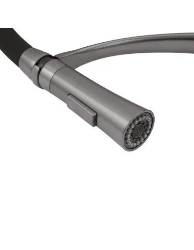 Змішувач для кухні Kroner KRP Ersel - GRP03393BLK, з гнучким виливом