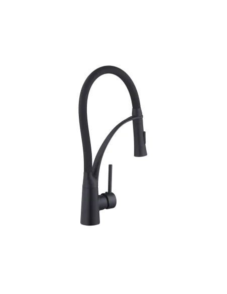 Смеситель для кухни Kroner KRP Ersel - SCH03393BLK , с гибким изливом