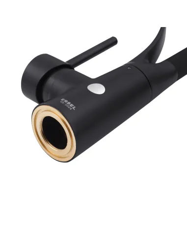 Смеситель для кухни Kroner KRP Ersel - SCH03393BLK , с гибким изливом