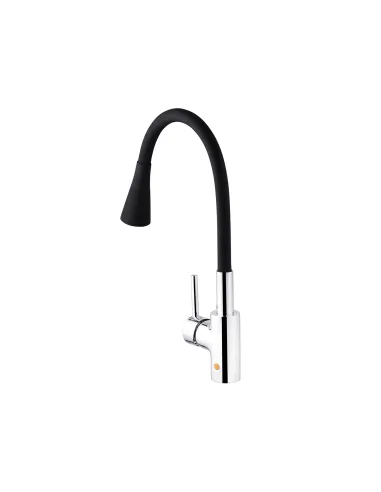 Смеситель для кухни Kroner KRP Küche - C031BLK, с гибким изливом