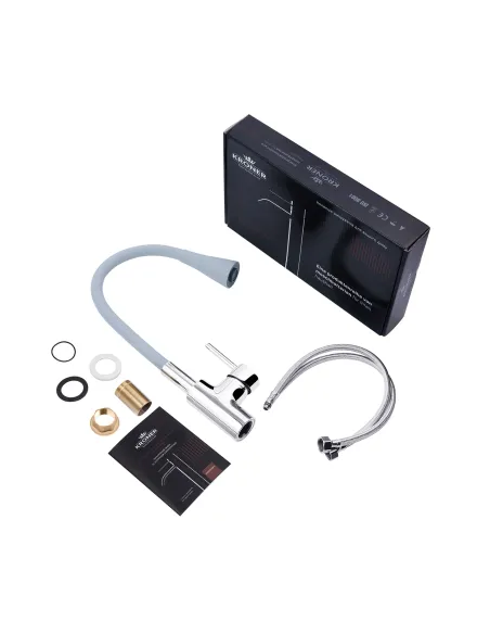 Змішувач для кухні Kroner KRP Küche - C031GRA, з гнучким виливом