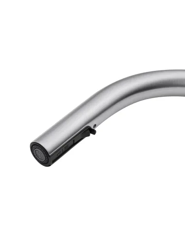 Змішувач для кухні Kroner KRP Edelstahl Klassisch - ESG03915, з висувним виливом