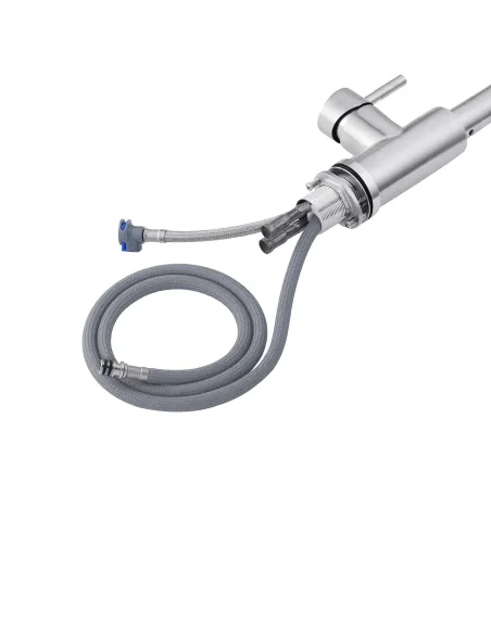 Смеситель для кухни Kroner KRP Edelstahl Klassisch - ESG03917, с выдвижным изливом