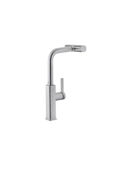 Смеситель для кухни Kroner KRP Edelstahl Klassisch - ESG03918, с выдвижным изливом