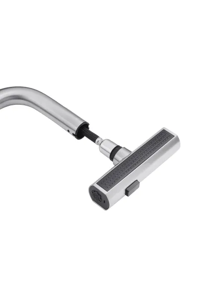 Смеситель для кухни Kroner KRP Edelstahl Klassisch - ESG03918, с выдвижным изливом