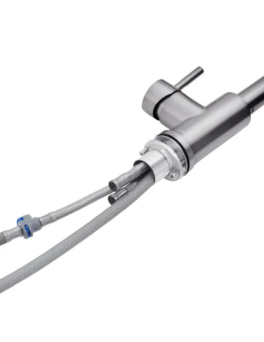 Смеситель для кухни Kroner KRP Edelstahl Klassisch - PVD03915, с выдвижным изливом