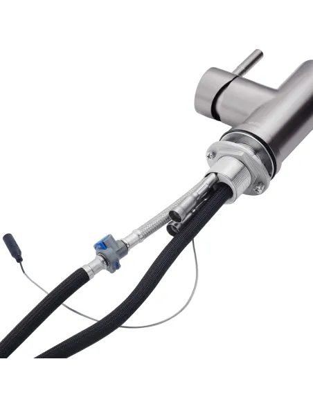 Смеситель для кухни Kroner KRP Edelstahl Klassisch - PVD03916, с выдвижным изливом, сенсорный