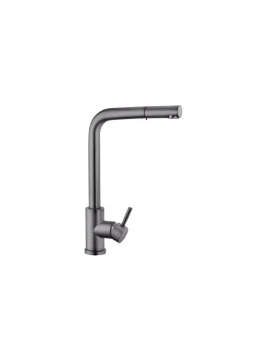 Змішувач для кухні Kroner KRP Edelstahl Klassisch - PVD03917, з висувним виливом