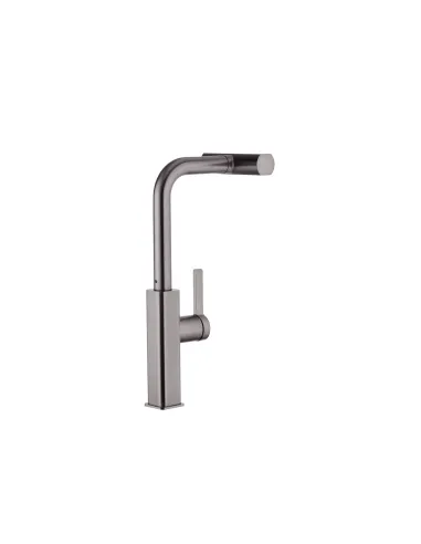 Змішувач для кухні Kroner KRP Edelstahl Klassisch - PVD03918, з висувним виливом