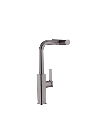 Змішувач для кухні Kroner KRP Edelstahl Klassisch - PVD03918, з висувним виливом