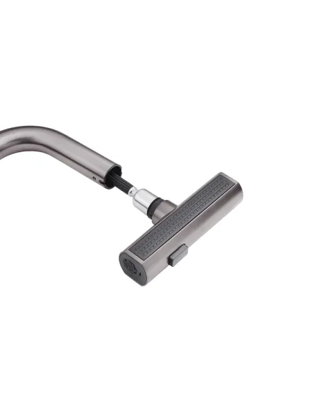 Смеситель для кухни Kroner KRP Edelstahl Klassisch - PVD03918, с выдвижным изливом