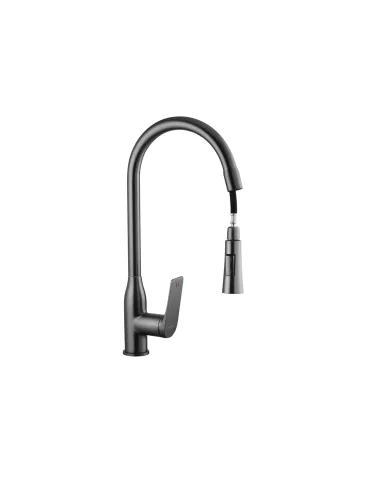 Смеситель для кухни Kroner KRP Graz - GRP030-T, с выдвижным изливом