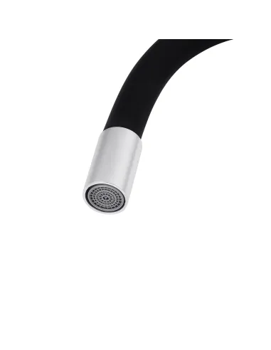 Смеситель для кухни Kroner KRP Edelstahl Klassisch - ESG035BLK, с гибким изливом