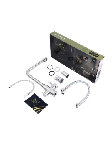 Смеситель для кухни Kroner KRP Edelstahl Klassisch - ESG038, с подключением к фильтру