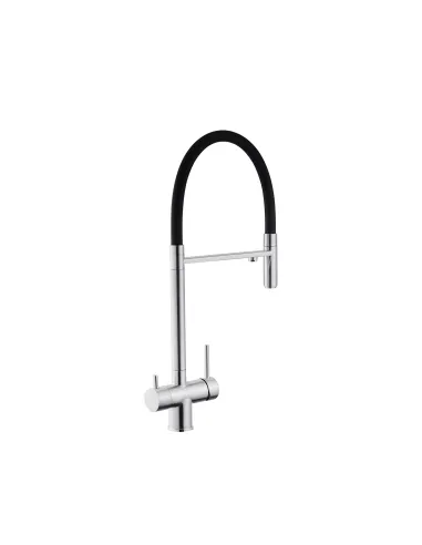 Смеситель для кухни Kroner KRP Edelstahl Klassisch - ESG03815BLK, с подключением к фильтру
