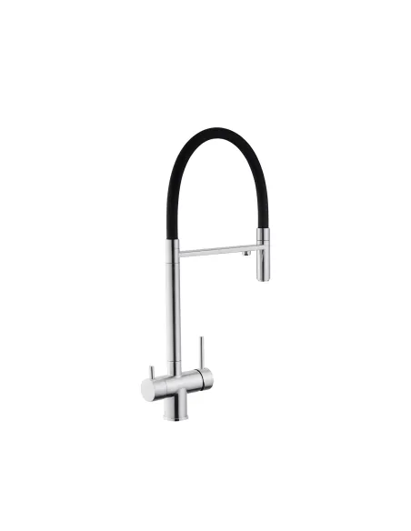 Змішувач для кухні Kroner KRP Edelstahl Klassisch - ESG03815BLK, з підключенням до фільтра Змішувач для кухні Kroner KRP Edelstahl Klassisch - ESG03815BLK, з підключенням до фільтра