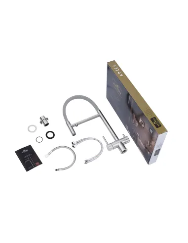 Смеситель для кухни Kroner KRP Edelstahl Klassisch - ESG03815GRA, с подключением к фильтру