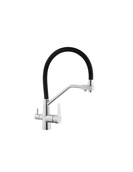 Смеситель для кухни Kroner KRP Edelstahl Klassisch - ESG03817BLK, с подключением к фильтру