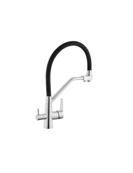 Смеситель для кухни Kroner KRP Edelstahl Klassisch - ESG03817BLK, с подключением к фильтру