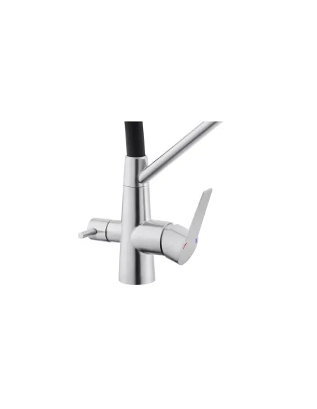 Смеситель для кухни Kroner KRP Edelstahl Klassisch - ESG03817BLK, с подключением к фильтру