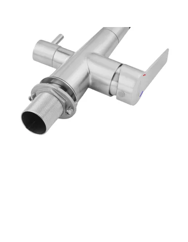 Змішувач для кухні Kroner KRP Edelstahl Klassisch - ESG03817BLK, з підключенням до фільтра