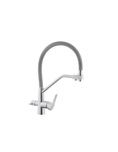 Змішувач для кухні Kroner KRP Edelstahl Klassisch - ESG03817GRA, з підключенням до фільтра