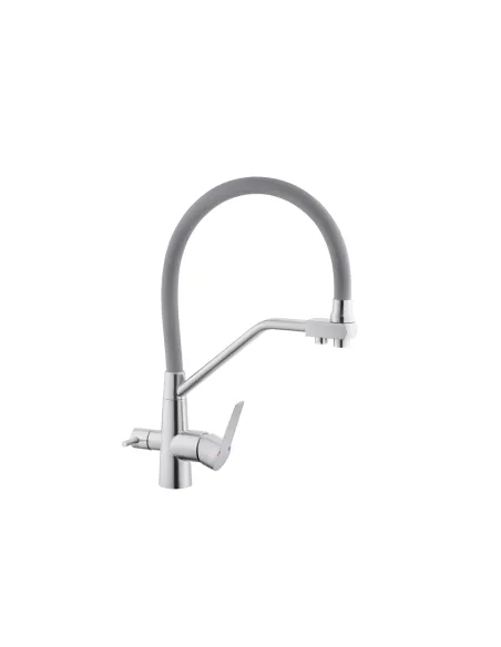 Змішувач для кухні Kroner KRP Edelstahl Klassisch - ESG03817GRA, з підключенням до фільтра Змішувач для кухні Kroner KRP Edelstahl Klassisch - ESG03817GRA, з підключенням до фільтра