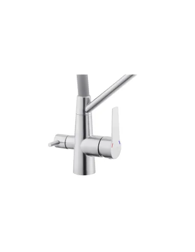 Змішувач для кухні Kroner KRP Edelstahl Klassisch - ESG03817GRA, з підключенням до фільтра