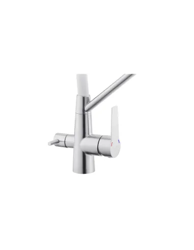 Змішувач для кухні Kroner KRP Edelstahl Klassisch - ESG03817WHI, з підключенням до фільтра