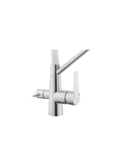 Змішувач для кухні Kroner KRP Edelstahl Klassisch - ESG03817WHI, з підключенням до фільтра