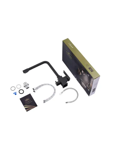 Смеситель для кухни Kroner KRP Edelstahl Kubus - SCH03810, с подключением к фильтру