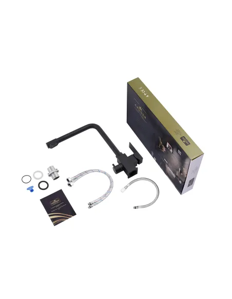 Смеситель для кухни Kroner KRP Edelstahl Kubus - SCH03810, с подключением к фильтру