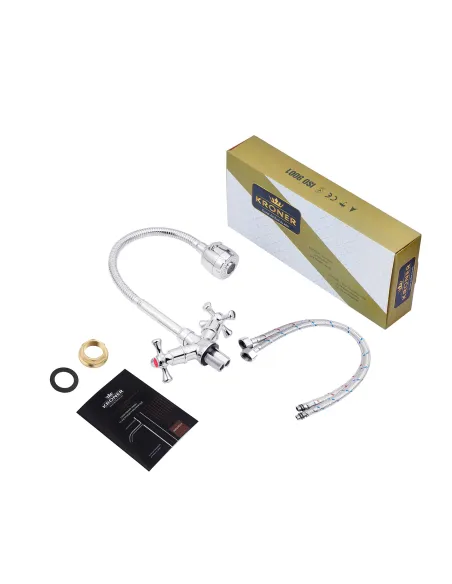 Смеситель для кухни Kroner KRM Rhein - C030-1, с гибким изливом