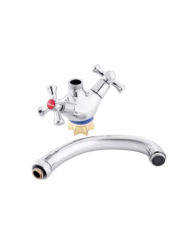 Змішувач для кухні Kroner KRM Rhein - C031, двовентильний