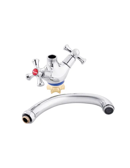 Смеситель для кухни Kroner KRM Rhein - C031, двухвентильный