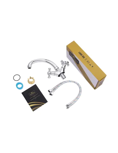 Змішувач для кухні Kroner KRM Rhein - C031, двовентильний