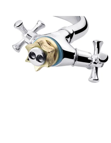 Змішувач для кухні Kroner KRM Rhein - C033, двовентильний