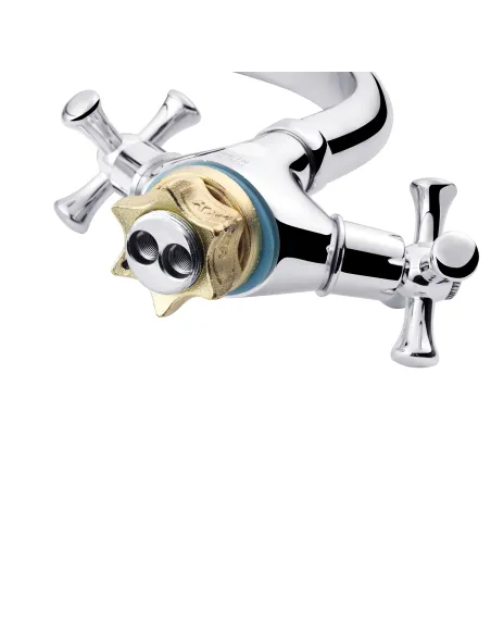 Смеситель для кухни Kroner KRM Rhein - C033, двухвентильный