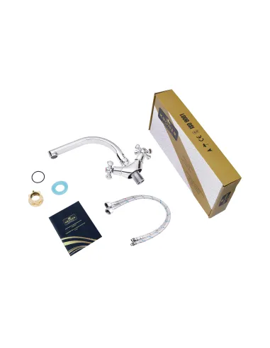 Змішувач для кухні Kroner KRM Rhein - C033, двовентильний