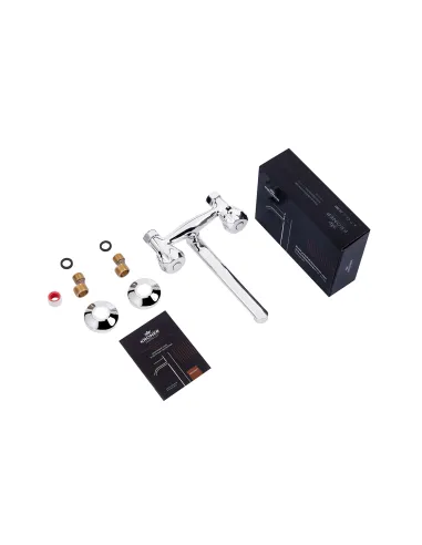 Змішувач для кухні Kroner KRP Hamburg - C040, двовентильний