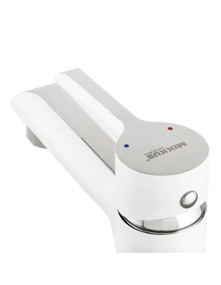 Змішувач для умивальника Mixxus Premium Edem 001 White MI5843 білий