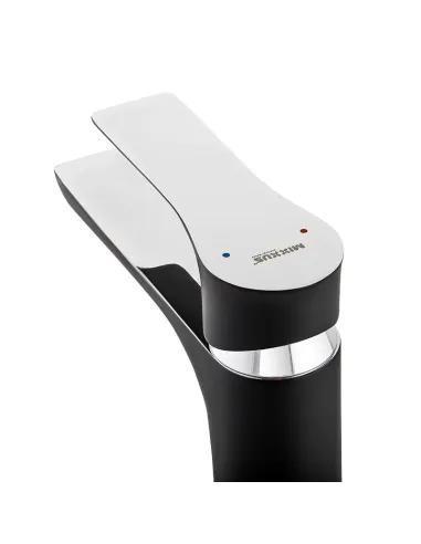 Змішувач для умивальника Mixxus Premium Eva High 001 Black MI5950 чорний