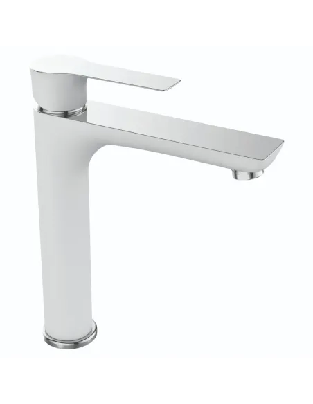 Змішувач для умивальника Mixxus Premium Eva High 001 White MI5809 білий