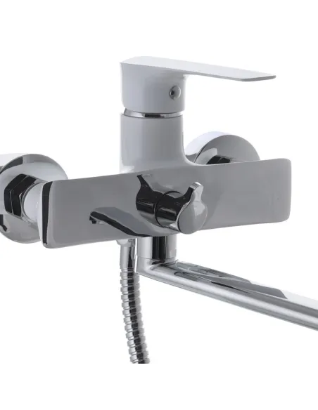 Смеситель для ванны Mixxus Premium Eva 006 White MI5813 с душевым набором