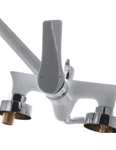Змішувач для ванни Mixxus Premium Eva 006 White MI5813 з душовим набором