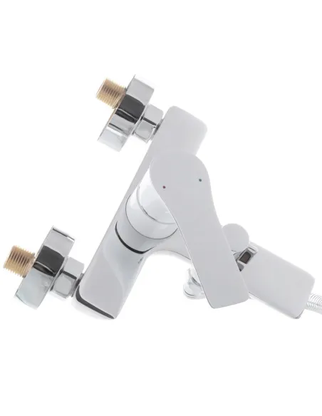 Змішувач для ванни Mixxus Premium Eva 009 White MI5951 з душовим набором