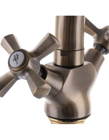 Змішувач для кухні Mixxus Premium Retro 273 Bronze MI1653 двовентильний